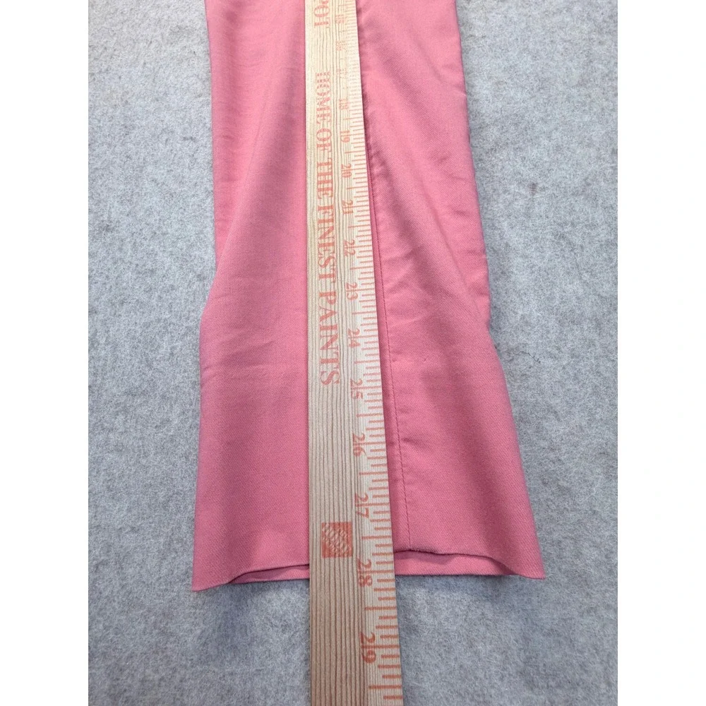 Tory Burch‎ Callie Cropped Ankle Pants Women 2 Coral Side Zip Logo Hardware Slim
